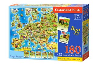 CASTORLAND Puzzle edukacyjne Mapa Europy