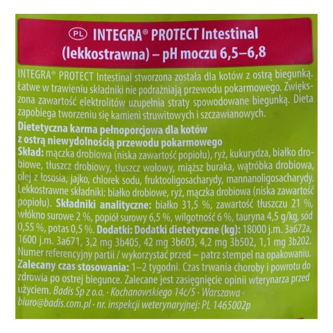 ANIMONDA Integra Protect Intestinal Dry - sucha karma dla psów i kotów - 300g