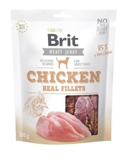 Brit Jerky Chicken Real Fillets - Kurczak - przysmak dla psa - 200g
