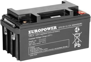 Akumulator EUROPOWER serii EPS 12V 65Ah