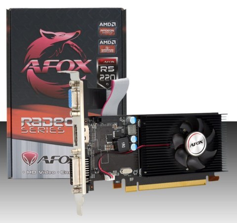 AFOX RADEON R5 220 1GB DDR3 64BIT DVI HDMI VGA LP AFR5220-1024D3L5