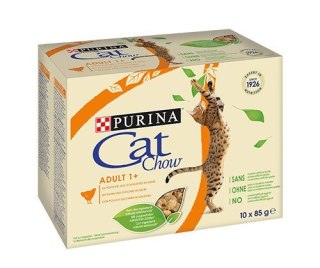 Karma Cat Chow Adult Kurczak Cukin Multipack 10x85g