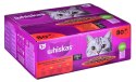 WHISKAS saszetki mix w sosie dla kota 80x85g