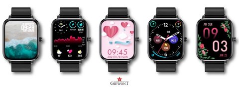 Smartwatch Giewont GW230-2 Czarny-Czarny