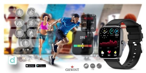 Smartwatch Giewont GW230-2 Czarny-Czarny