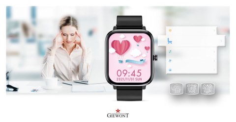 Smartwatch Giewont GW230-2 Czarny-Czarny