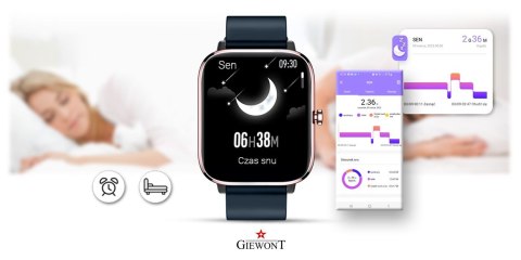 Smartwatch Giewont GW230-5 Różowe Złoto-Niebieski