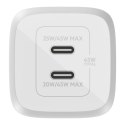 BELKIN WALL CHARGER 45W DUAL USB-C GAN PPS WHITE