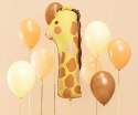 Balon foliowy cyfra "1" - Żyrafa 42x90 cm