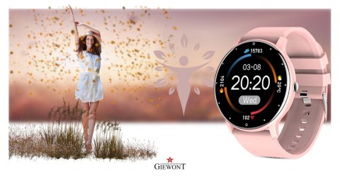 Smartwatch Giewont GW120-1 Różowe Złoto-Różowy