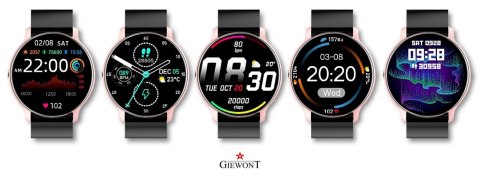 Smartwatch Giewont GW120-3 Różowe Złoto-Czarny