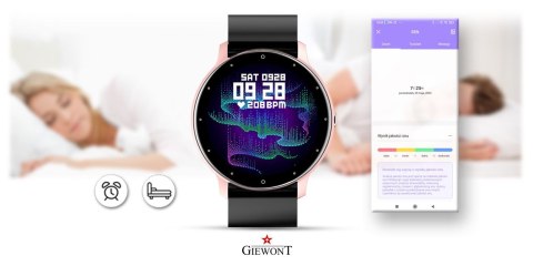 Smartwatch Giewont GW120-3 Różowe Złoto-Czarny