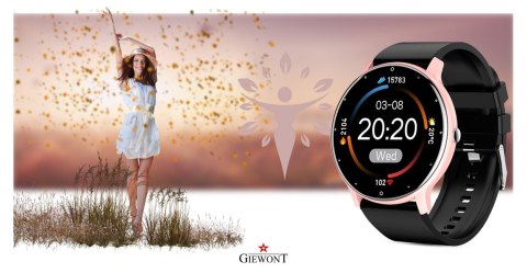 Smartwatch Giewont GW120-3 Różowe Złoto-Czarny