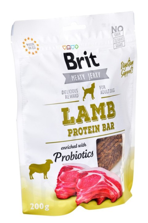 Brit Jerky Lamb Protein Bar - Jagnięcina - przysmak dla psa - 200g