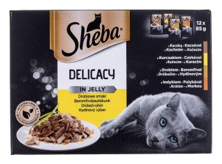 Sheba Del in Jelly Smaki Drobiowe 12x85g