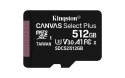 Karta pamięci z adapterem Kingston Canvas Select Plus SDCS2/512GB (512GB; Class 10, Class U1, V10; + adapter)