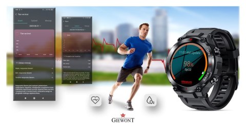 Smartwatch Giewont GW460-1 Czarny