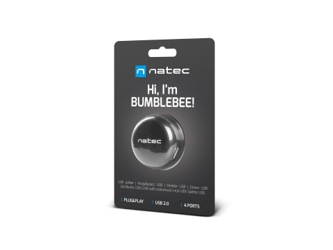 Hub NATEC Bumblebee NHU-1330 (4x USB 2.0; kolor czarny)