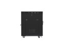 LANBERG SZAFA STOJĄCA RACK 19" 15U 800X1000 DRZWI SZKLANE LCD CZARNA FF01-8015-12BL (FLAT PACK)