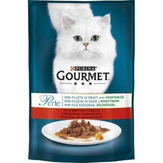 GOURMET PERLE Wołowina z marchewką - saszetka 85g