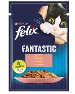 PURINA Felix Fantastic: łosoś - mokra karma dla kota - 85g