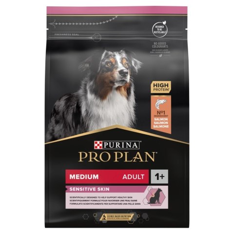 Purina PRO PLAN MEDIUM ADULT SENSITIVE SKIN Łosoś 3kg