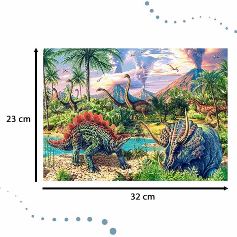 CASTORLAND Puzzle 120el. Dinosuar Volcanos - Dinozaury przy wulkanach