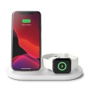 BELKIN WIRELESS CHARGER 3IN1 STAND/PAD/APPLE WATCH WHITE