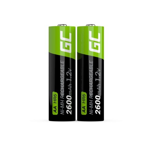 GREEN CELL AKUMULATORKI PALUSZKI 2X AA R6 2600MAH