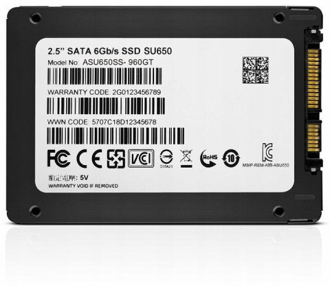 DYSK SSD ADATA Ultimate SU650 512G 2.5 S3 3D