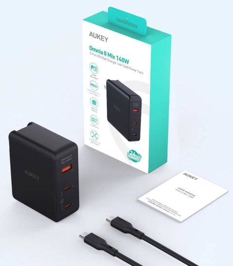 AUEKY PA-B7O ŁADOWARKA SIECIOWA GAN USB-C 140W PD