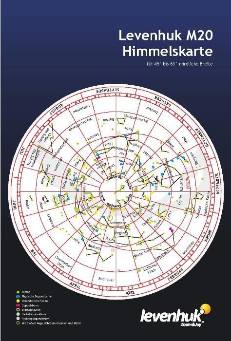 Duża planisfera Levenhuk M20