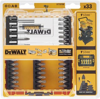 Zestaw bitów 33szt, 1/4" DEWALT DT70709