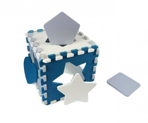 Mata piankowa puzzle Jolly 3x3 Shapes - Blue