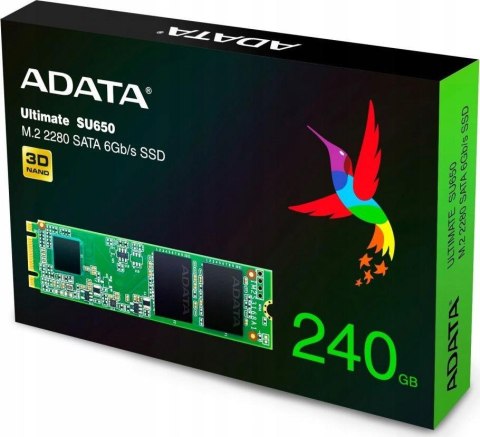 Adata Dysk SSD Ultimate SU650 240GB M.2 TLC 3D 2280 SATA