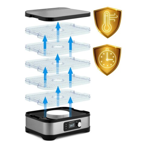 Suszarka do żywności Berdsen srebrna