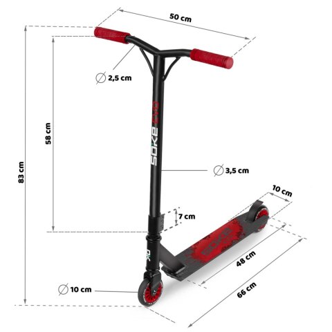 Hulajnoga SOKE EVO red Czerwona