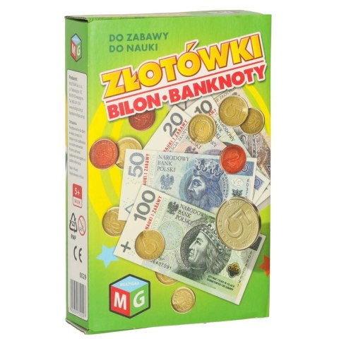 Pieniądze do nauki i zabawy Złotówki bilon i banknoty 5+ MULTIGRA