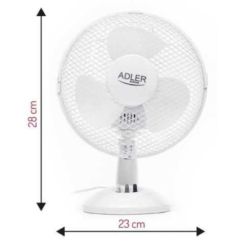 Adler AD 7302 Wentylator wiatrak biurkowy stołowy 23cm 56Db 45W