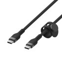 BELKIN KABEL USB-C 2.0 OPLOT SILICONE 2M CZARNY