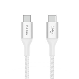 BELKIN KABEL BOOST CHARGE USBC-C 240W 1M, BIAŁY