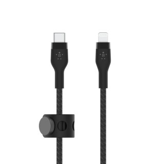 BELKIN KABEL USB-C - LTG OPLOT SILICONE 2M CZARNY