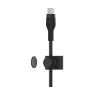 BELKIN KABEL USB-C - LTG OPLOT SILICONE 2M CZARNY