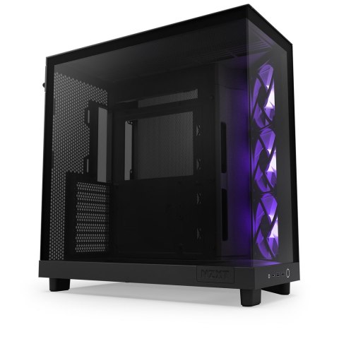 NZXT OBUDOWA KOMPUTEROWA NZXT H6 FLOW RGB MIDI TOWER Z OKNEM CZARNA