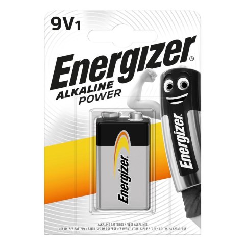 Bateria alkaliczna Energizer Alkaline Power 6LR61 9V (R9*) - 1 sztuka (blister)