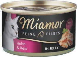 MIAMOR Feine Filets - filety mięsne smak: kura z ryżem 100g