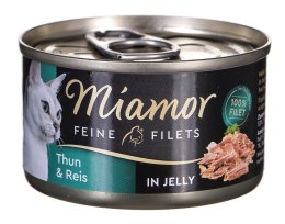 MIAMOR Feine Filets - filety mięsne smak: tuńczyk z ryżem 100g