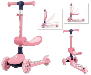 Milly Mally Scooter Fuzzy Pink