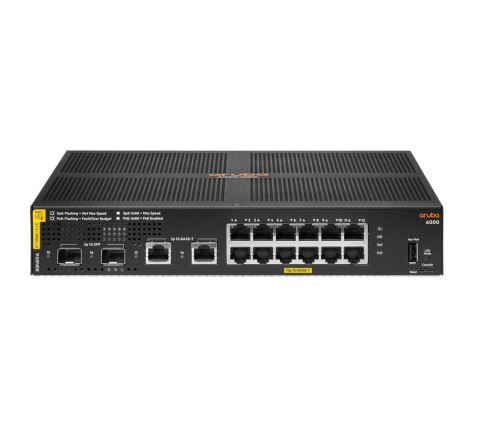 HPE Aruba 6000 12G Class4 PoE 2G/2SFP