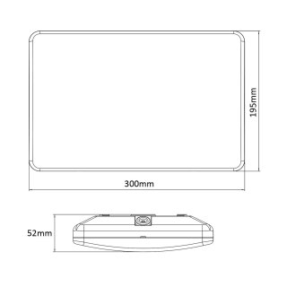 Lampa LED Maclean , numer domu, z czujnikiem zmierzchowym, biała, 12W, IP65, barwa neutralna (4000K), 950lm, MCE292 W